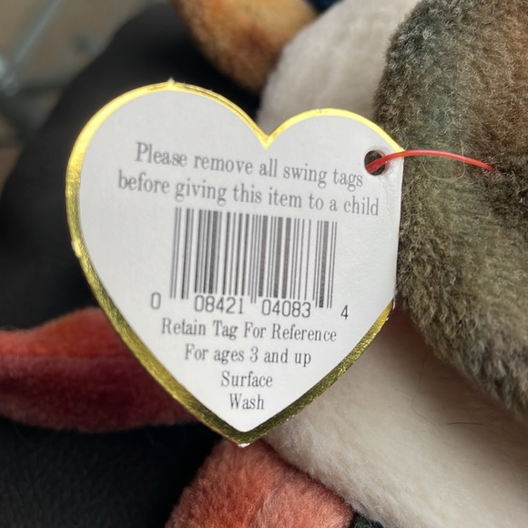 RARE TY Beanie Baby CLAUDE The Crab RETIRED 1996 MINT, lots of Errors. - Picture 13 of 16